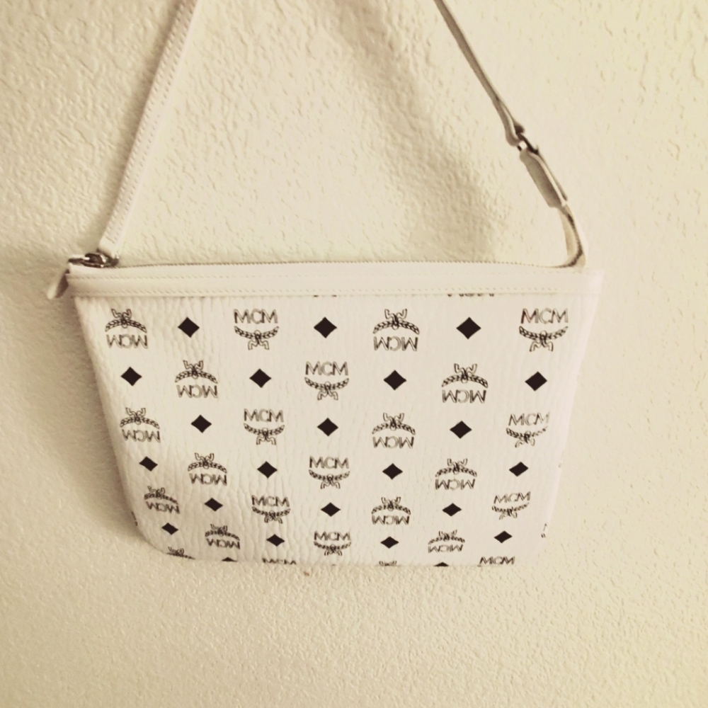 White MCM Pouch